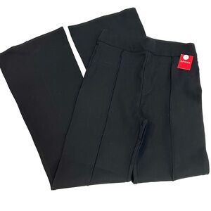 SPANX Tall NWT Perfect Black Pants Hi Rise Flare Pull-on Front seams